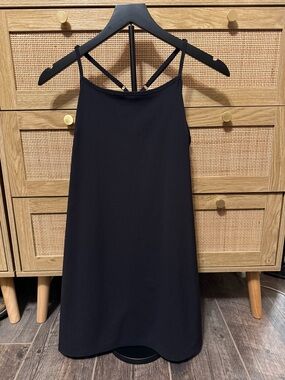 all in motion Black Strappy Mini Dress